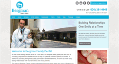 Desktop Screenshot of bergmanfamilydental.com