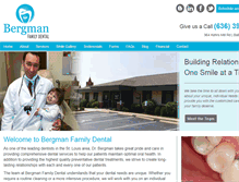 Tablet Screenshot of bergmanfamilydental.com